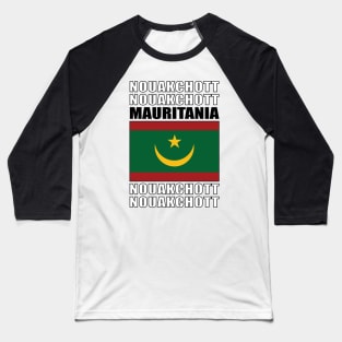 Flag of Mauritania Baseball T-Shirt